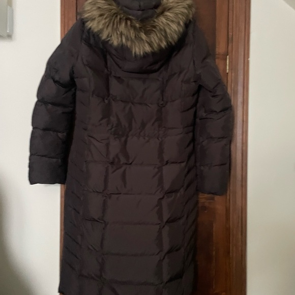 Calvin Klein Brown long womens puffer coat jacket Size M - LIKE NEW - Picture 8 of 16